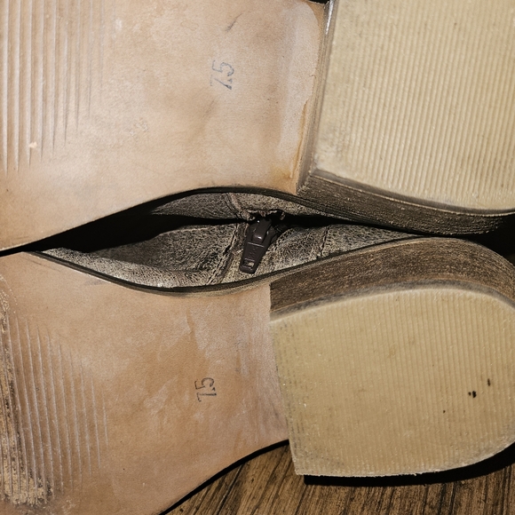 Diba True Womans Cool Wind Ankle Boots Leather Size 7.5m Charcoal Distressed - Picture 7 of 7